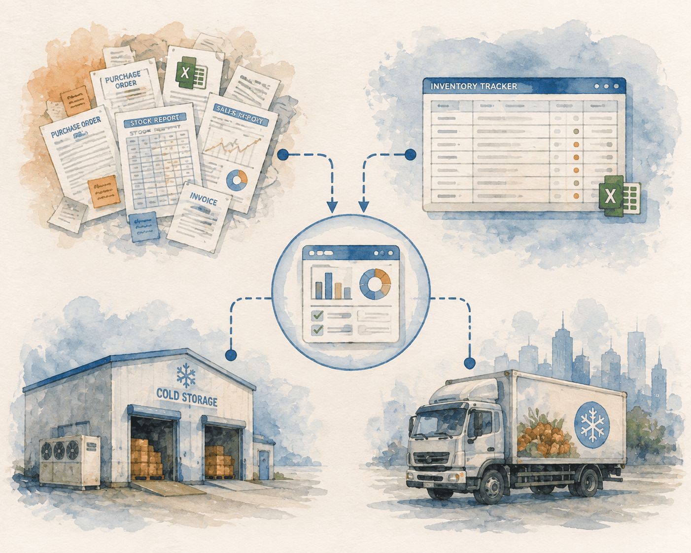 Connecting ERP, WMS, and cold chain data for F&B supply chains